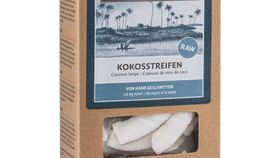 Premium Bio Kokosnuss Streifen getrocknete Rohkost exotisch essen