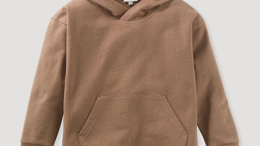 hessnatur Kinder Hoodie BetterRecycling aus Bio-Baumwolle - braun - Größe 146/152