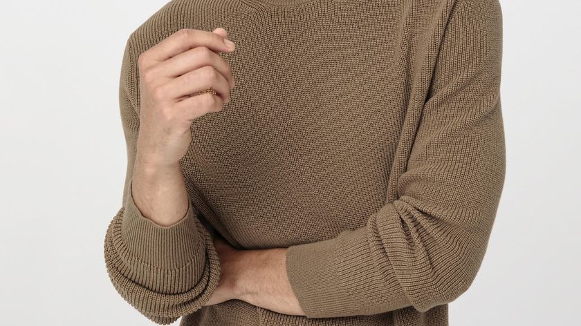 hessnatur Herren Pullover aus Bio-Merino und Bio-Baumwolle - braun - Größe 54