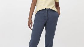 hessnatur Damen Chino aus Bio-Baumwolle - blau - Größe 36