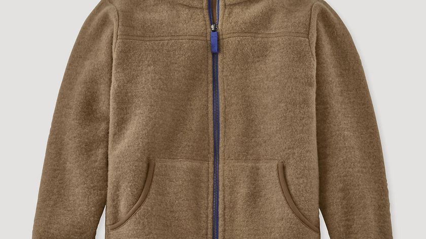 hessnatur Kinder Wollfleece Jacke Regular aus Bio-Merinowolle - braun - Größe 110/116