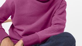 hessnatur Damen Sweatshirt BetterRecycling aus Bio-Baumwolle - rosa - Größe 44