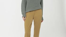 hessnatur Damen Chino aus Bio-Baumwolle - grün - Größe 42