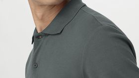 hessnatur Herren Zwirn Polo Shirt Regular aus Bio-Baumwolle - grün - Größe 46