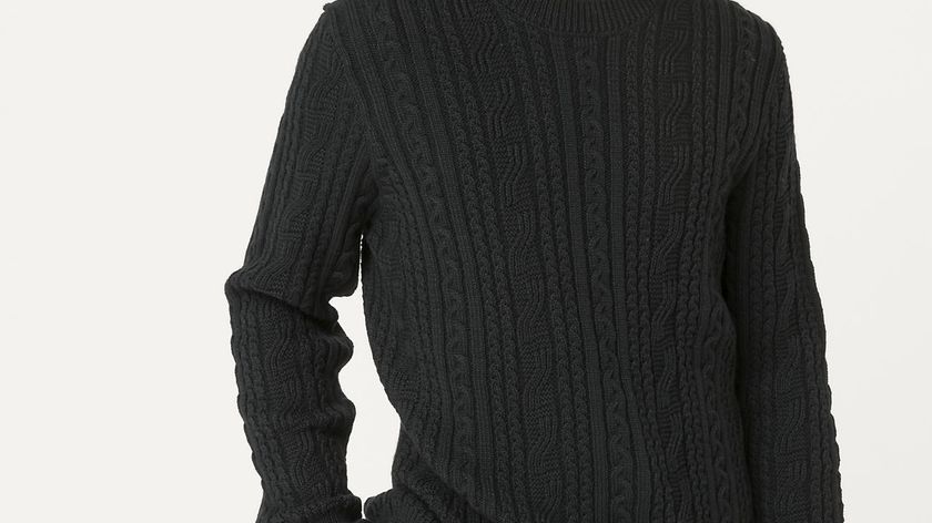 hessnatur Herren Strickpullover aus Bio-Baumwolle und Bio-Merinowolle - schwarz - Größe 48