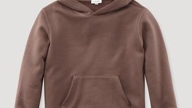 hessnatur Kinder Hoodie aus Bio-Baumwolle - braun - Größe 134/140