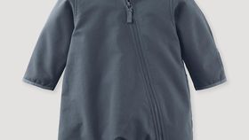 hessnatur Baby Softshell Overall aus Bio-Baumwolle - blau - Größe 86/92