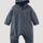 hessnatur Baby Softshell Overall Relaxed aus Bio-Baumwolle - blau - Größe 86/92