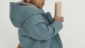 hessnatur Baby Softshell-Jacke aus Bio-Baumwolle - grün - Größe 62/68