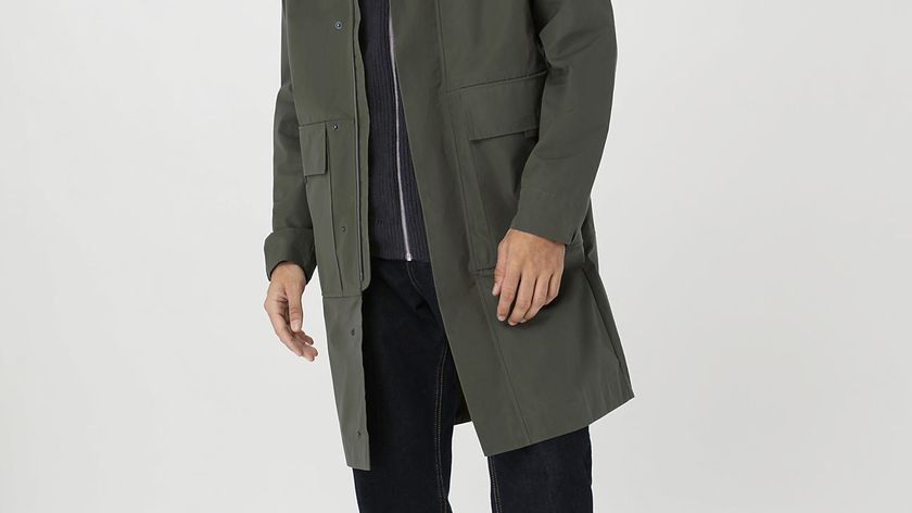 hessnatur Herren Allwetter Parka Relaxed NATURE SHELL aus Bio-Baumwolle - grün - Größe 46