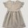 hessnatur Kinder Kleid aus Leinen mit Bio-Baumwolle - beige - Größe 98/104