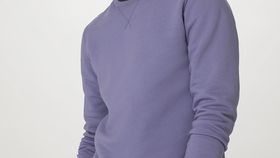 hessnatur Herren Sweater Relaxed aus Bio-Baumwolle - lila - Größe 46