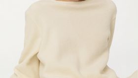 hessnatur Loungewear Fleece-Sweatshirt aus Bio-Baumwolle - natur - Größe L