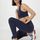 hessnatur Loungewear Leggings Fitted Medium Cut ACTIVE LIGHT aus Bio-Baumwolle - blau - Größe XS/l