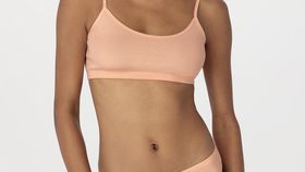 hessnatur Damen Slip Regular Cut im 2er-Pack PURE NATURE aus Bio-Baumwolle - orange - Größe 40