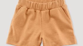 hessnatur Kinder Shorts aus Bio-Baumwolle mit Hanf und Schurwolle - orange - Größe 110/116