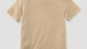 hessnatur Kinder T-Shirt aus Bio-Baumwolle - beige - Größe 158/164