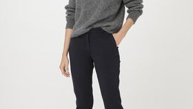 hessnatur Damen Hose Chino Regular aus Bio-Baumwolle - schwarz - Größe 46