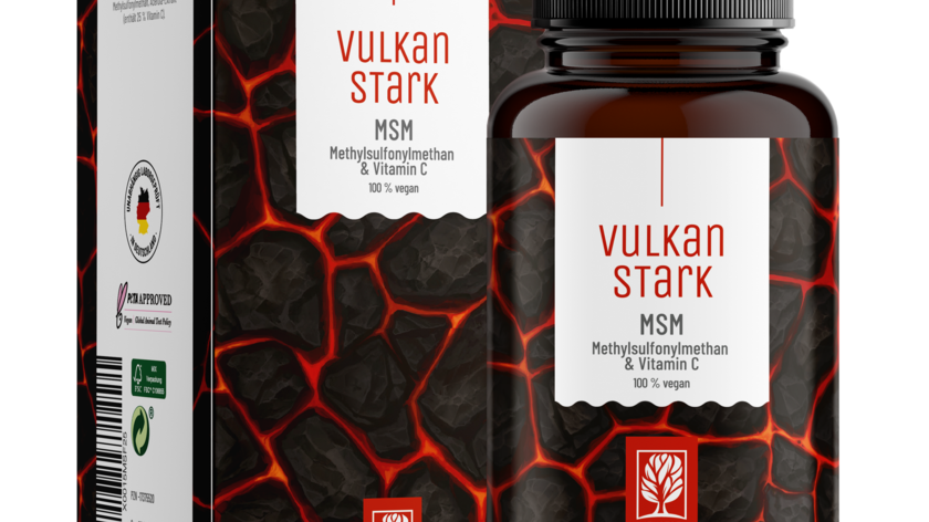 MSM-Komplex mit Vitamin C - Vulkanstark - 1 Dose Vulkanstark (die meisten Kunden kaufen 2 Dosen)