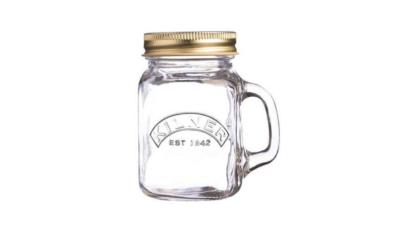 Kilner Schnapsglas mit Henkel und Deckel - 140 ml