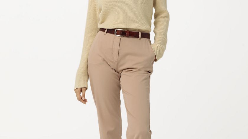 hessnatur Damen Chino aus Bio-Baumwolle - beige - Größe 34