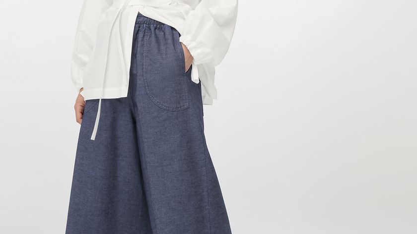 hessnatur Damen ZERO WASTE Culotte aus Bio-Denim - blau - Größe L