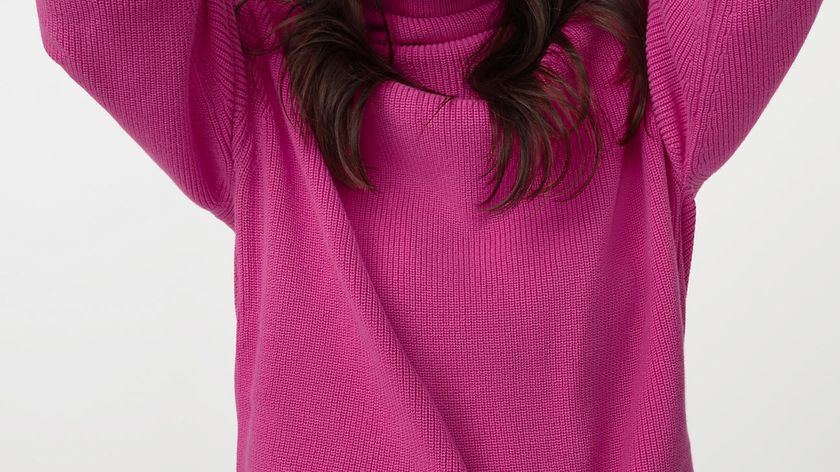 hessnatur Damen Rollkragenpullover aus Bio-Baumwolle - rosa - Größe 40