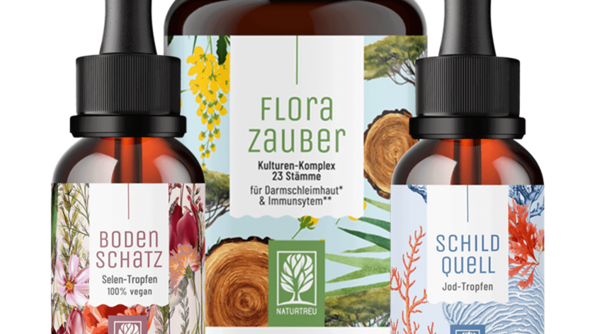 Schilddrüsen-Paket mit Florazauber, Bodenschatz & Schildquell