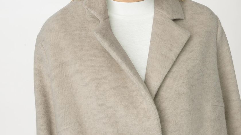 hessnatur Damen Wollfleece-Mantel Regular aus Bio-Merinowolle mit Bio-Baumwolle - beige - Größe 36