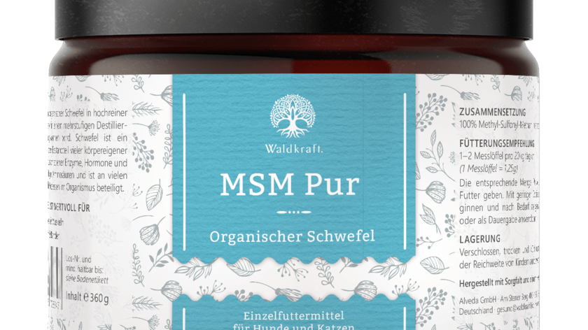 MSM Pur – Organischer Schwefel – 360g – OptiMSM für Hunde und Katzen