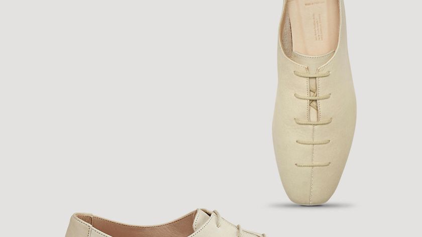 hessnatur Damen Schnürschuh - beige - Größe 37