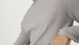 hessnatur Herren Pullover Regular aus Bio-Baumwolle - grau - Größe 50