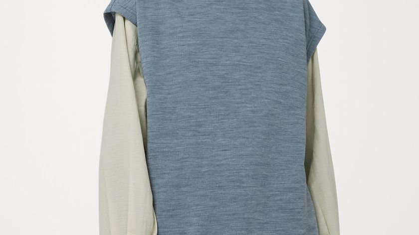 hessnatur Damen Vest aus Bio-Merinowolle - blau - Größe 42