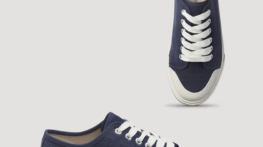 hessnatur Damen Sneaker aus Hanf - blau - Größe 36