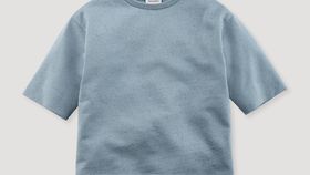 hessnatur Kinder Sommer-Sweatshirt aus Bio-Baumwolle mit Hanf und Schurwolle - blau - Größe 158/164