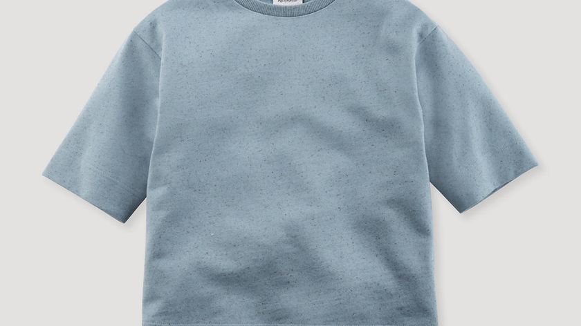 hessnatur Kinder Sommer-Sweatshirt aus Bio-Baumwolle mit Hanf und Schurwolle - blau - Größe 158/164