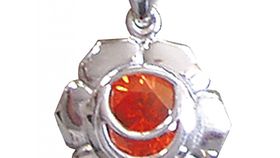 Anhänger"Swadistanam Chakra" Zirkon Silber 925 4,8g