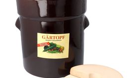 Gärtopf aus Ton mit Deckel, 10 l