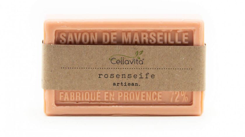 Natur-Seife Rose "Savon de Marseille" 100g (Kernseife)