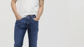 hessnatur Herren Jeans Ben Straight Fit aus Bio-Denim - blau - Größe 36/32