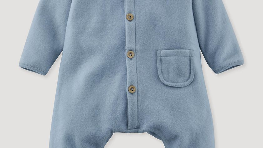 hessnatur Baby Softfleece-Overall aus Bio-Baumwolle - blau - Größe 74/80