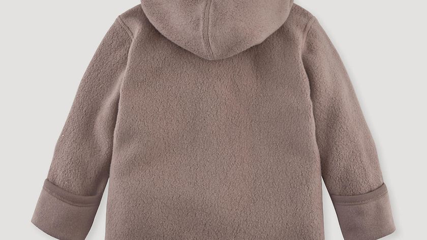 hessnatur Baby Fleece-Jacke aus Bio-Baumwolle - lila - Größe 98/104