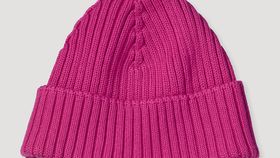 hessnatur Strickmütze aus Bio-Baumwolle - rosa - Größe 53/55