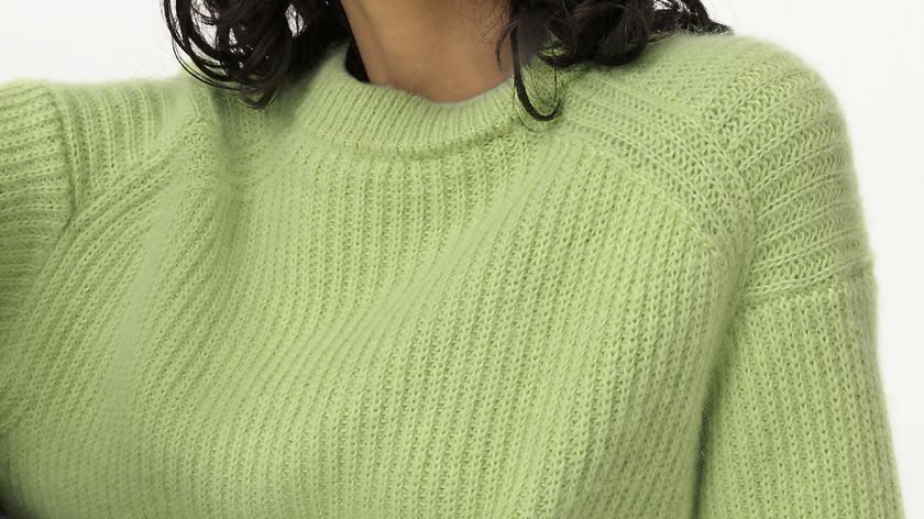 hessnatur Damen Strickpullover Oversize aus Alpaka - grün - Größe L