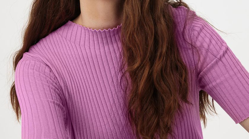 hessnatur Damen Rib Pullover Slim aus Bio-Baumwolle - rosa - Größe 36