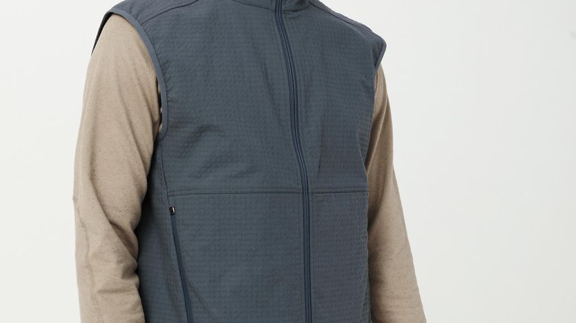 hessnatur Weste Softshell Grid - blau - Größe 50