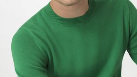 hessnatur Herren Pullover Regular aus Bio-Baumwolle - grün - Größe 50