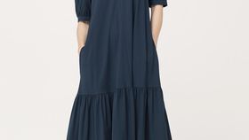 hessnatur Damen Jerseykleid aus Bio-Baumwolle - blau - Größe 34