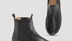 hessnatur Damen Chelsea Boots - schwarz - Größe 37