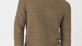 hessnatur Herren Pullover aus Bio-Leinen - braun - Größe 48